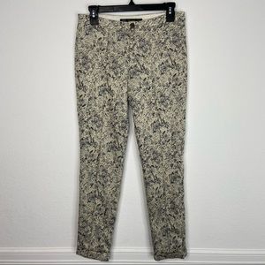Zara Jacquared Metallic Bloggers Favorite Pants Size 6